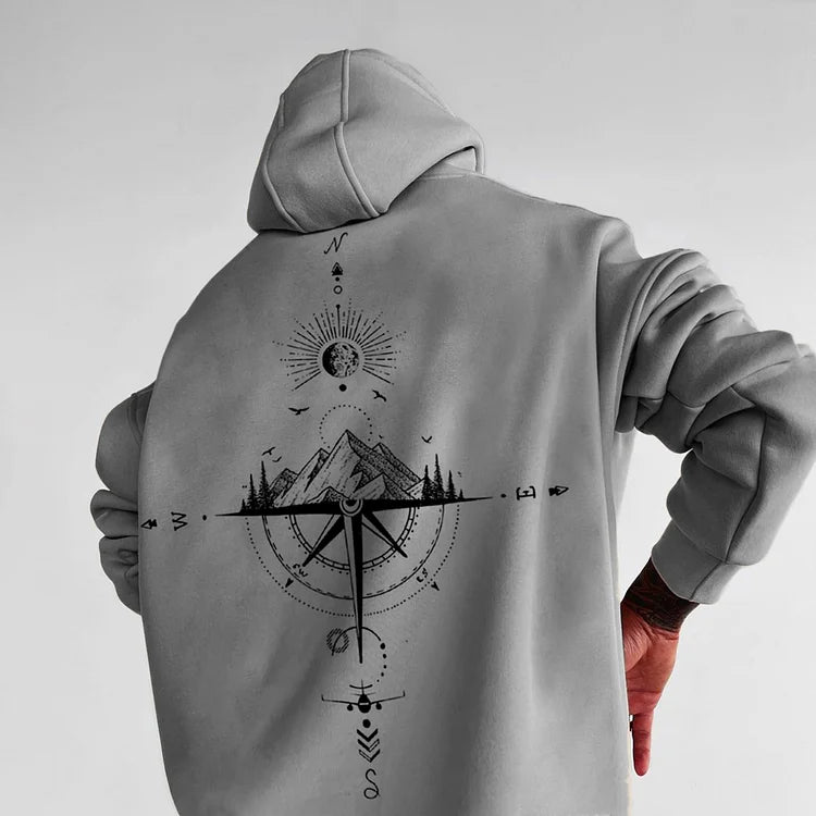 Apellio.com Oversize Sun Moon Star Ocean Hoodie