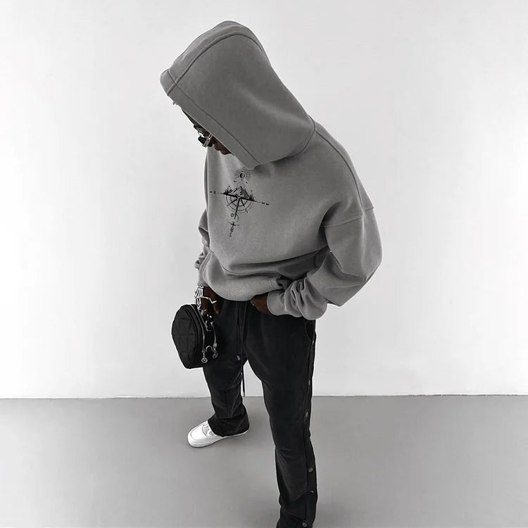 Apellio.com Oversize Sun Moon Star Ocean Hoodie