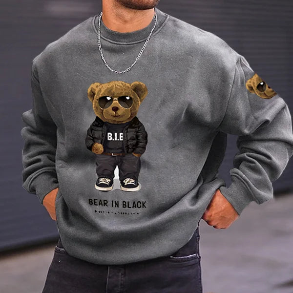 Apellio.com Teddy Bear Men's Casual Sweatshirt